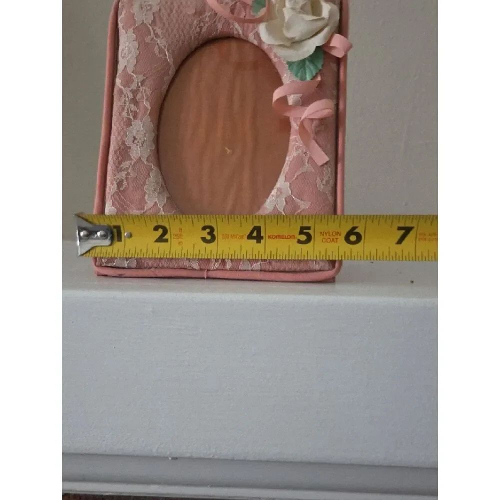 Pink Lace Floral Picture Frame - Picture 7 of 8